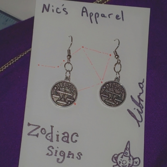 libra dangling earings NICS APPAREL - Picture 1 of 1